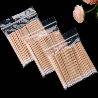 Tăm bông gỗ chà mực(7cm/100 que)
