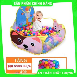 LỀU BÓNG RỔ TẶNG KÈM 100 BÓNG_Chính hãng