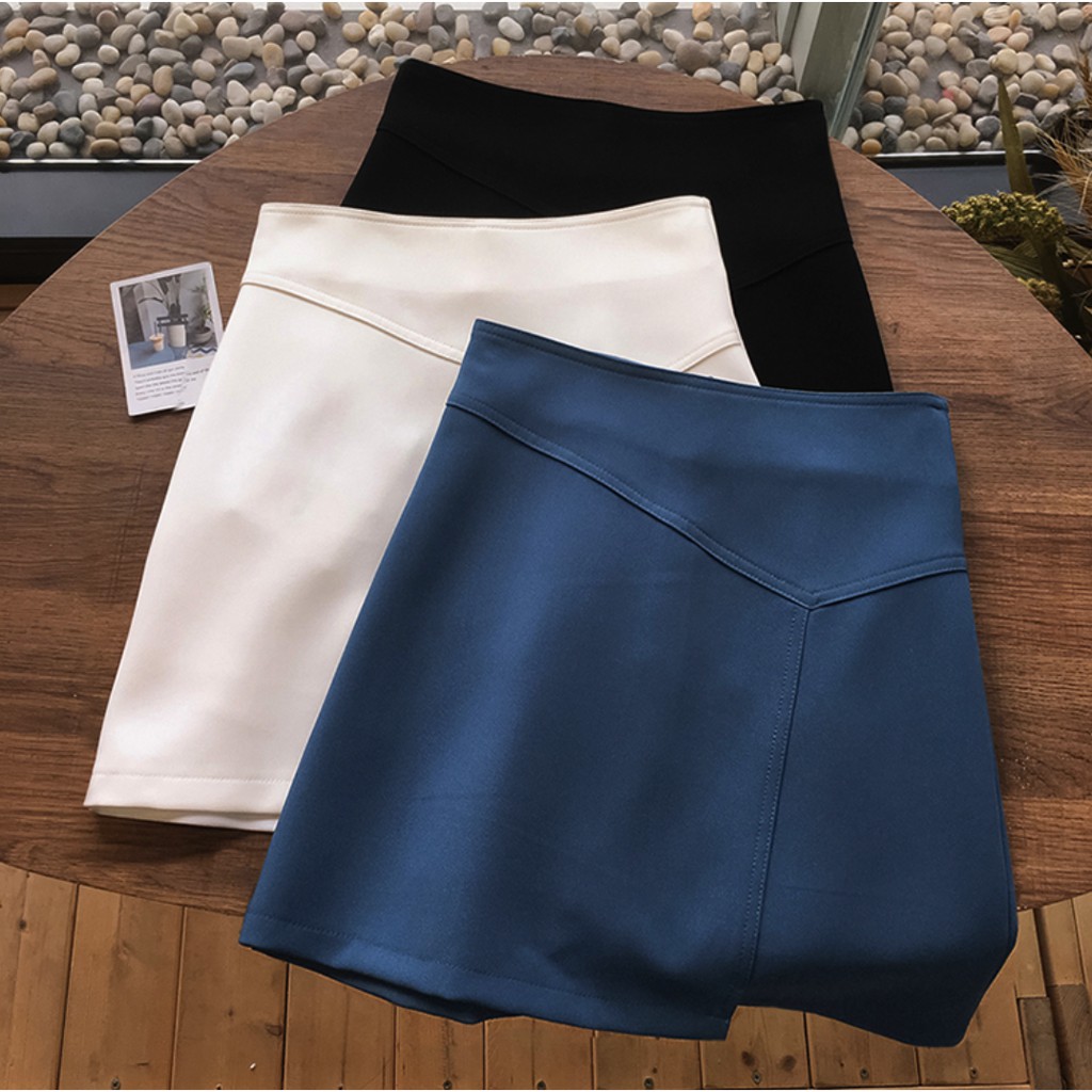 Chân váy chữ A ngắn Morva - Chân váy chữ A cạp cao chỉ chéo cao cấp