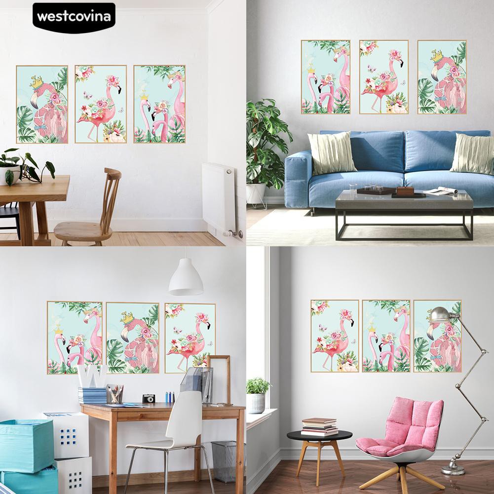 Sticker dán tường hình chim hồng hạc