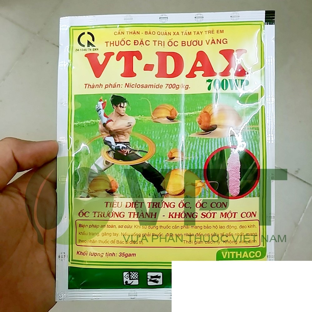 Thuốc Trừ Ốc VT-DAX 700wp - Thuốc Đặc Trị Ốc Bươu Vàng 35gr