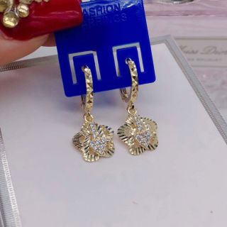 Bông tai bạc xi vàng tây