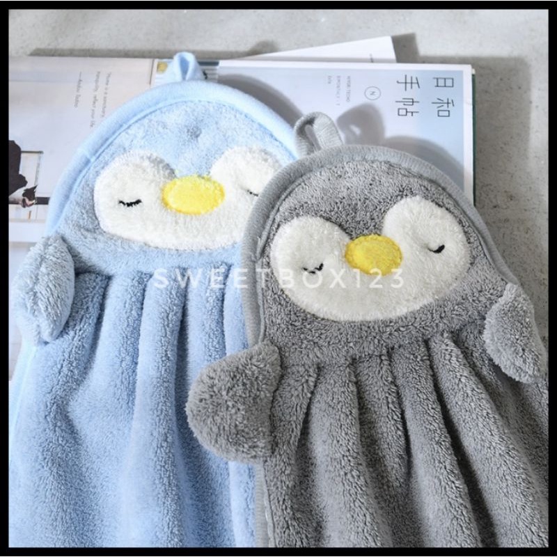 Khăn Lau Tay Nhà Bếp Phòng Tắm Thấm Hút Cao Có Móc Treo Tông Pastel Dễ Thương Hình Cute - Khăn Lau Bát Đĩa Treo Tường