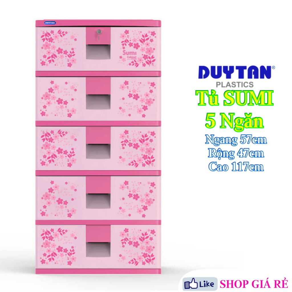 Tủ Nhựa SUMI 5 Ngăn Duy Tân ( Có 4 & 3 Ngăn )