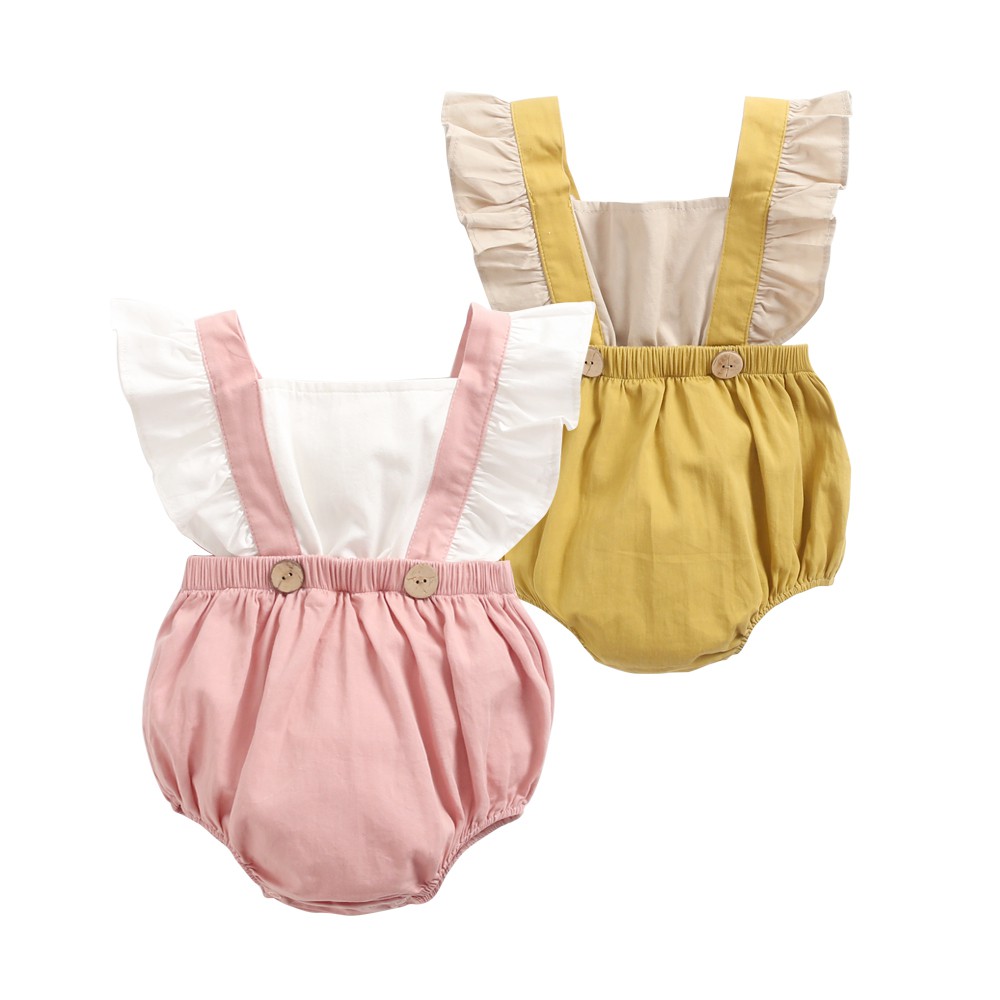 Áo liền quần Sanlutoz không tay bằng cotton phong cách công chúa cho bé gái (2 màu)