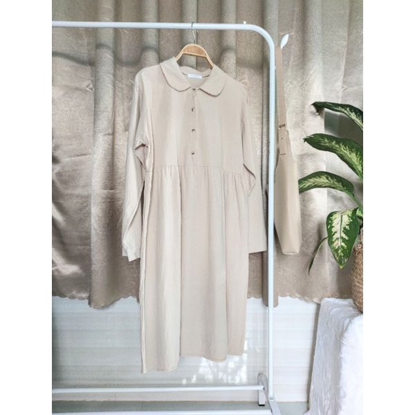 Đầm Babydoll Linen Hàn Quốc