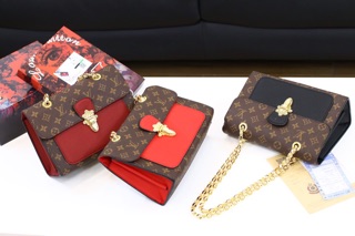 Túi xach Lv pha đỏ fullbox