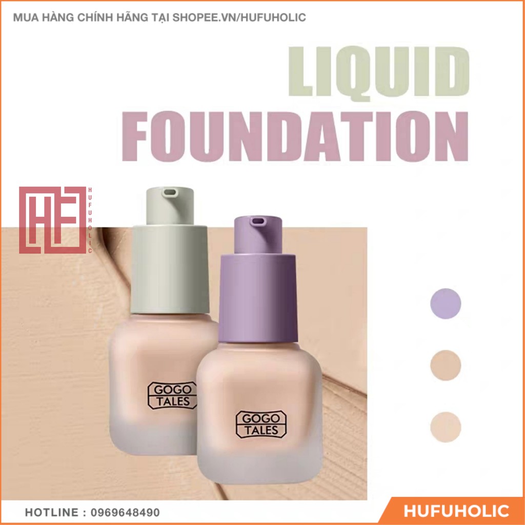 Kem nền gấu GOGO TALES mỏng mịn Soft Skin Natural Nude Feeling GT383 GOGO121 Air Flawless Foundation Gogotales GOGO22
