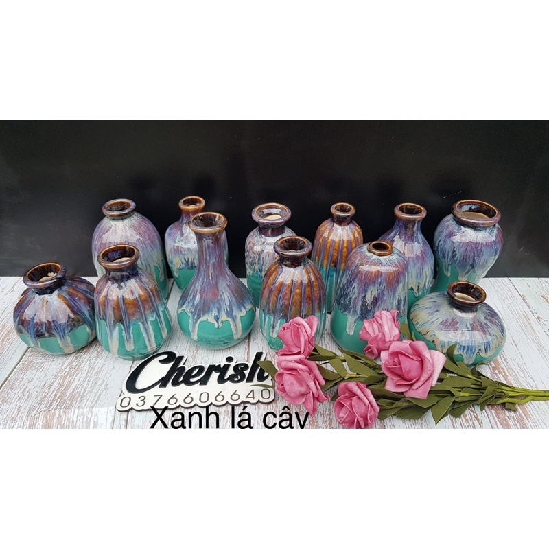 Lọ hoa mini Bát Tràng, decor trang trí 13 dáng