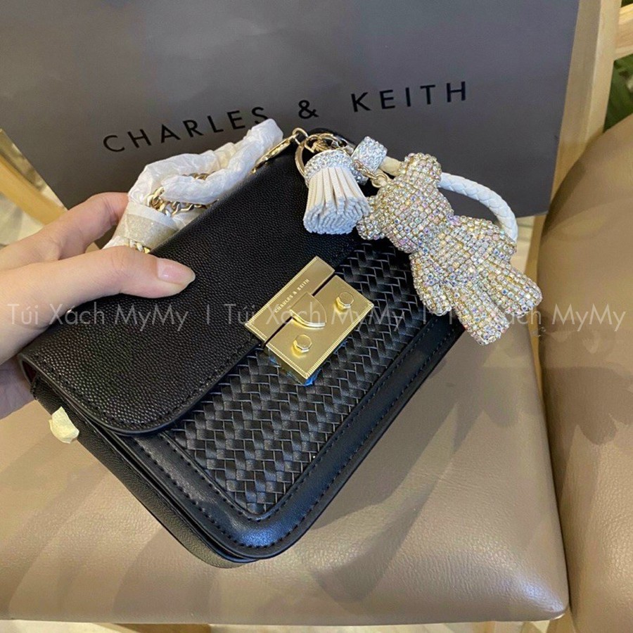 Túi Xách Thời Trang Khuy Bấm CNK Hoạ Tiết Da Đan Vặn Xoắn Cao Cấp Siêu Hot Trend | BigBuy360 - bigbuy360.vn