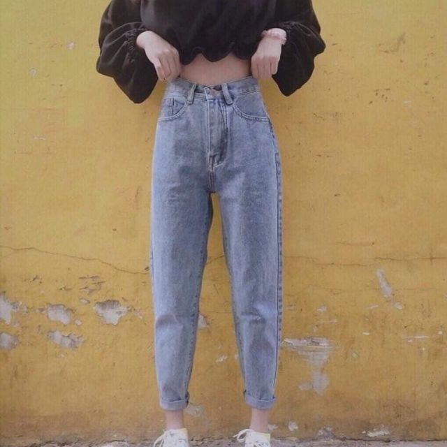 Quần jean baggy trơn_kèm ảnh thật | BigBuy360 - bigbuy360.vn
