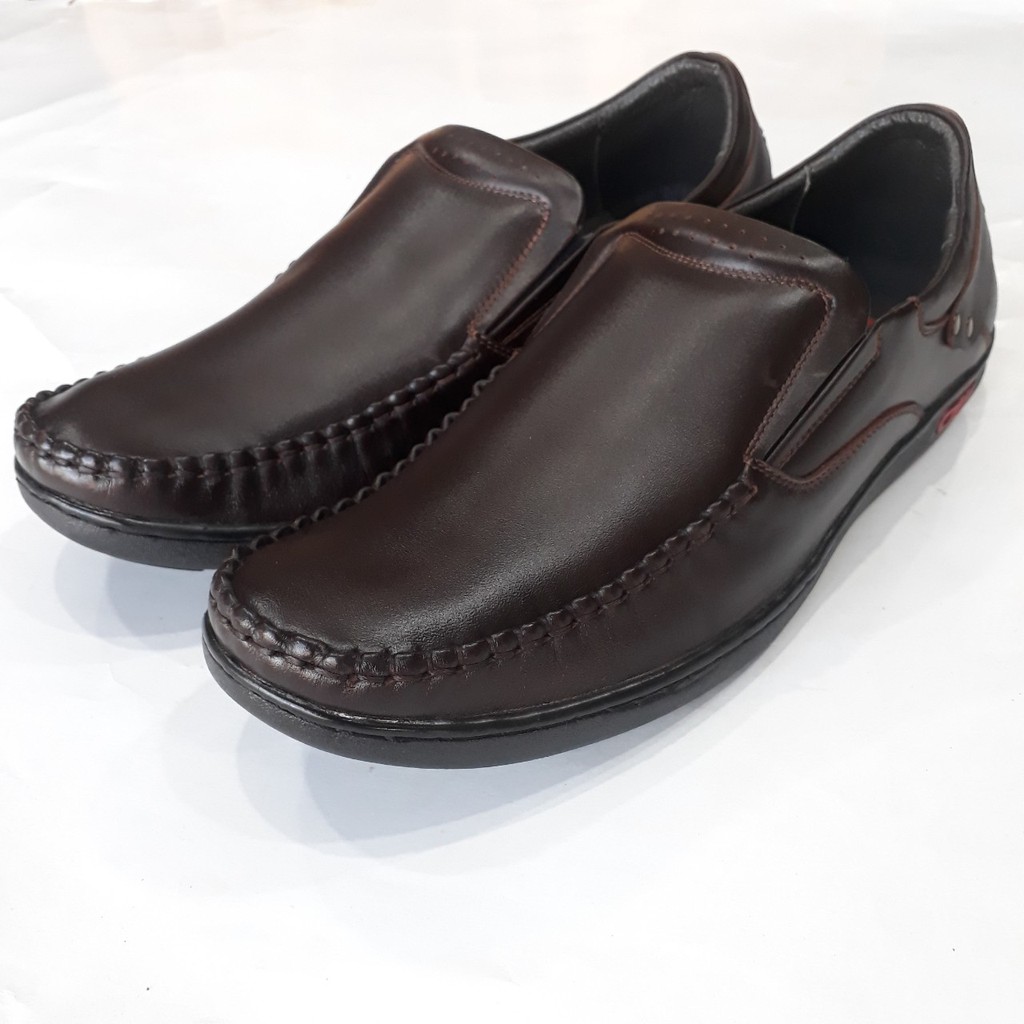 Giày Lười Nam Da Bò Thật Khâu Đế Cao Cấp HKT Shop GM315