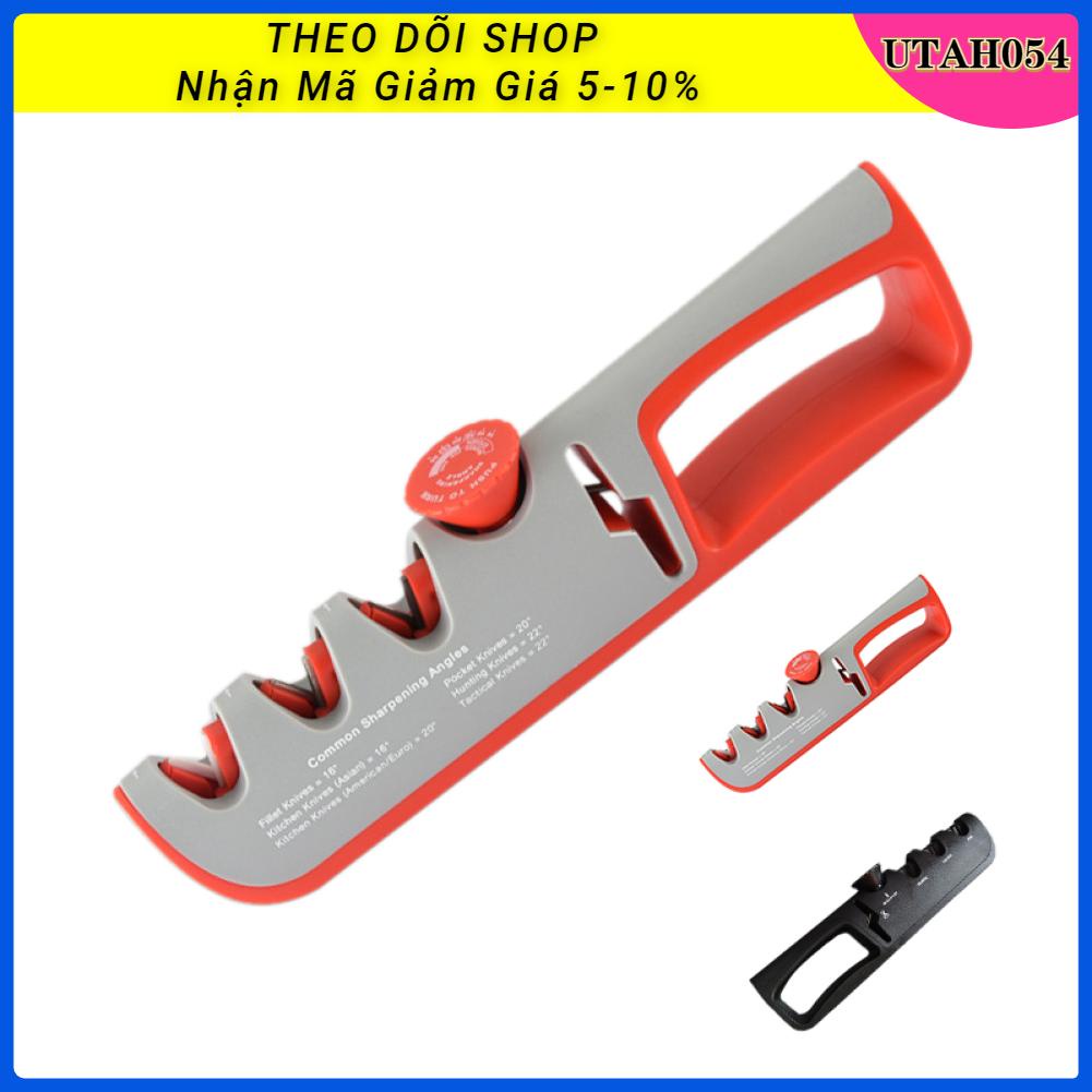 Utah054 Máy mài dao điều chỉnh góc 4 giai đoạn bằng tay với túi lưu trữ Opp cho gia đình