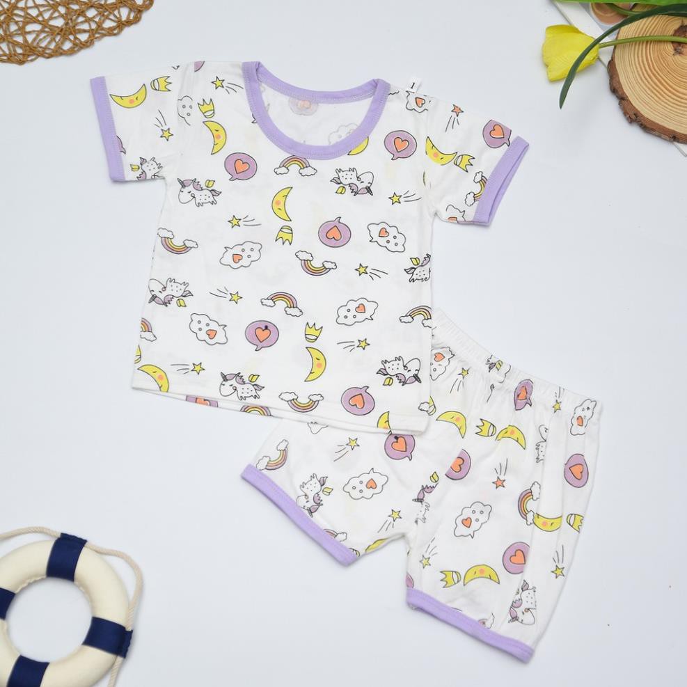 Bộ Cộc Tay Hình Thú, Bộ Quần Áo Phông Cho Bé Vải Cotton Cao Cấp, Mềm Mịn Thoáng Mát - Quần Áo Trẻ Em Cao Cấp