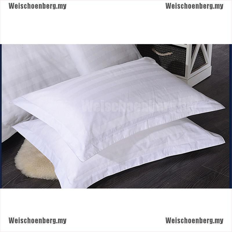 Vỏ gối cotton trắng thiết kế kẻ sọc xinh xắn