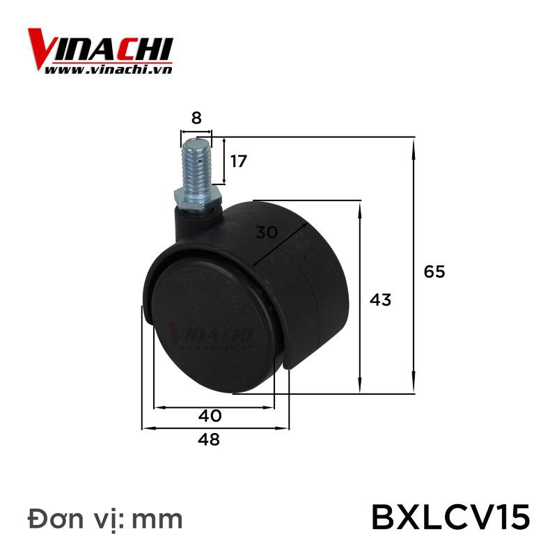 Bánh Xe Ghế Xoay Văn Phòng - Bánh Xe Đẩy Hàng Chịu Tải Siêu Bền