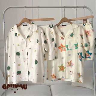 Đồ bộ pijama chất xô tre cao cấp [Gau Nau]