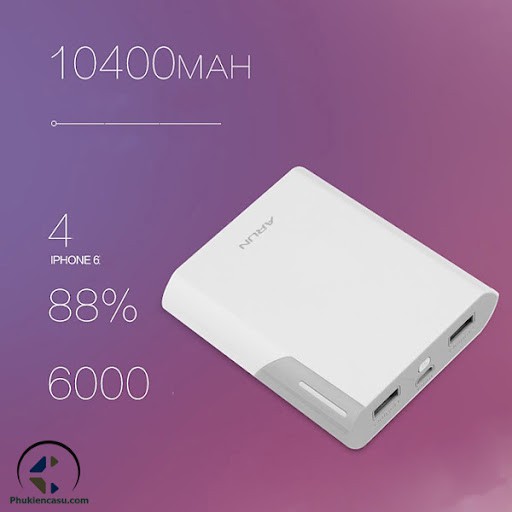 Pin dự phòng Arun 10400mAh - Y40 TQ