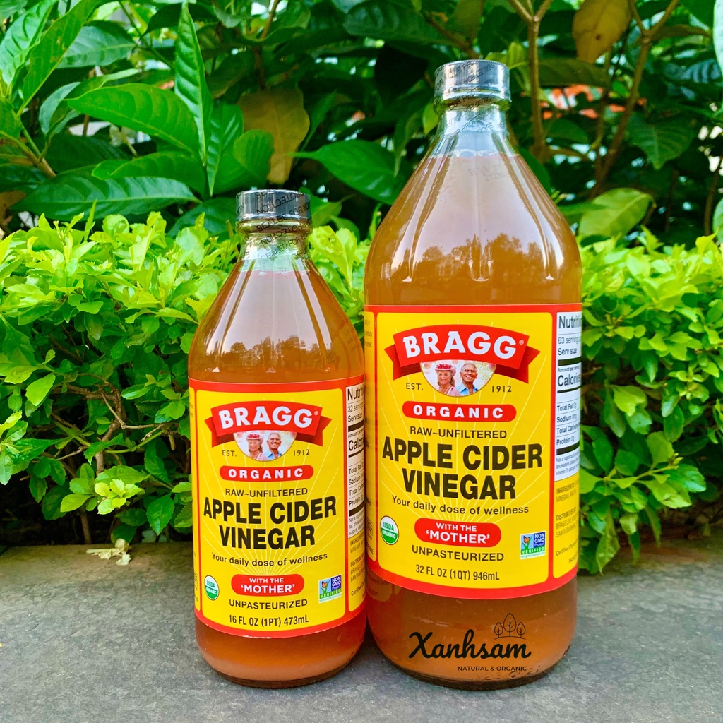 Giấm Táo Hữu Cơ Bragg hàng Mỹ  - XanhSam Organic