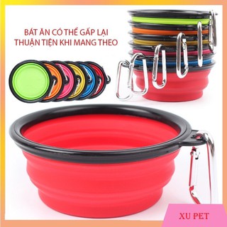 Bát Ăn Du Lịch Gấp Gọn Siêu Tiện Lợi Cho Chó Mèo
