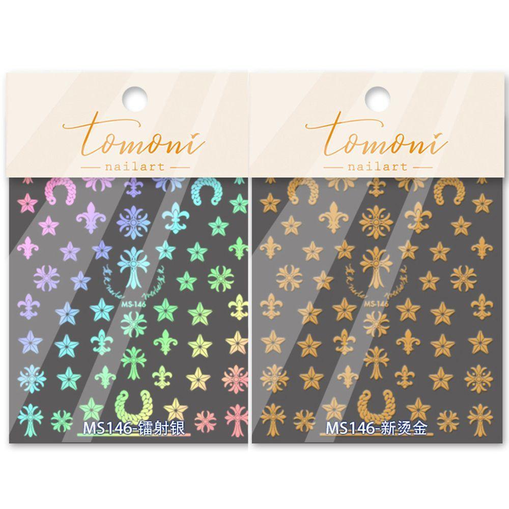 Hình Dán Móng Tay Nghệ Thuật OCEANMAP|Đèn Laser Hình Thánh Giá Ngôi Sao|Miếng Dán Trang Trí Móng Tay Xinh Xắn