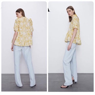 Áo peplum hoa vàng giá 280k