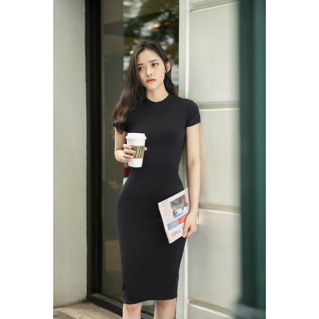 Đầm body LISA tôn dáng CECCI cotton borip mềm nhẹ | BigBuy360 - bigbuy360.vn