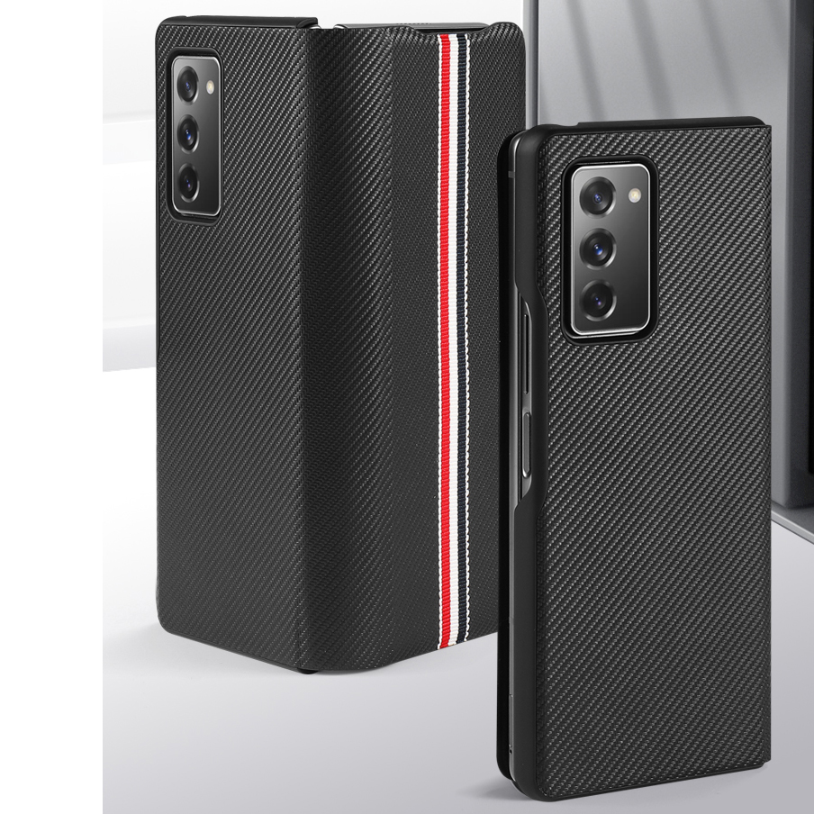 Bao da điện thoại nắp gập thời trang sang trọng cho Samsung Galaxy Z Fold 2 5G