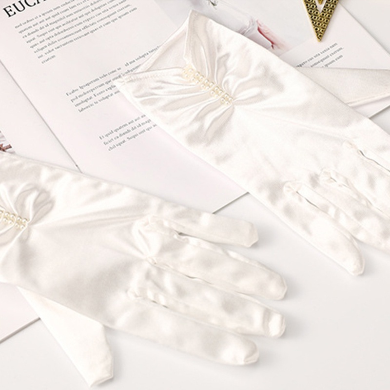 Găng Tay Satin Dài 1920s Dùng Cho Cô Dâu Trong Tiệc Cưới