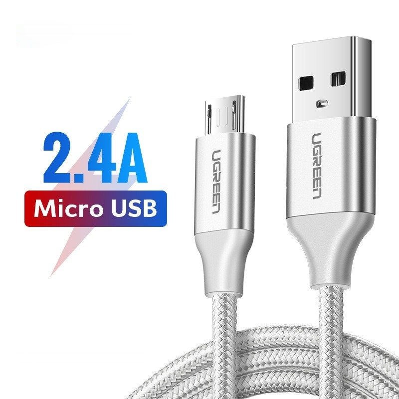 Cáp sạc nhanh Micro USB 2.4A dài từ 0.25-2m UGREEN US290