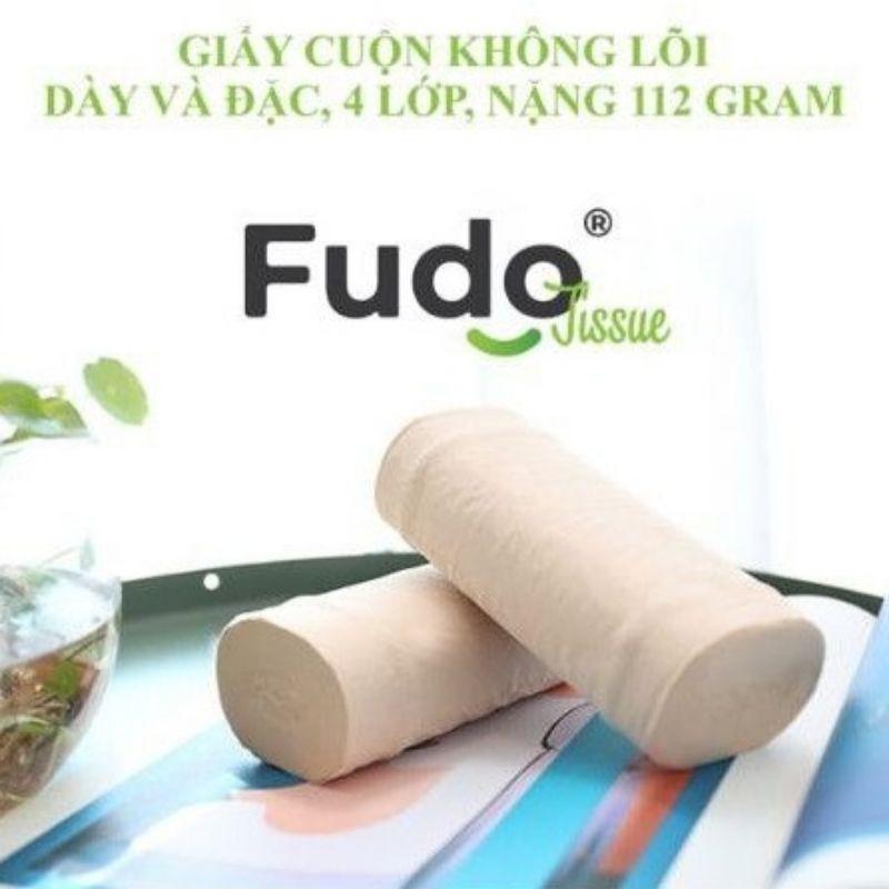 1 Gói giấy ăn FUDO 100% bột tre nguyên chất, không tạo mùi, không tẩy trắng .