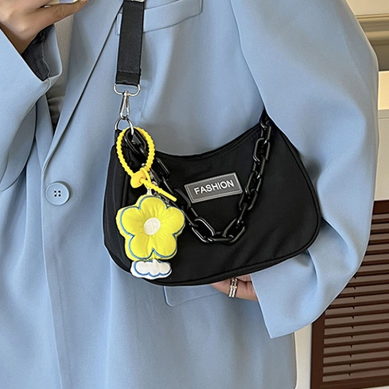 Túi Đeo Vai / Xách Tay Bằng Acrylic Phối Dây Xích Cổ Điển Có Khóa Kéo Thích Hợp Làm Quà Tặng Cho Bạn Gái