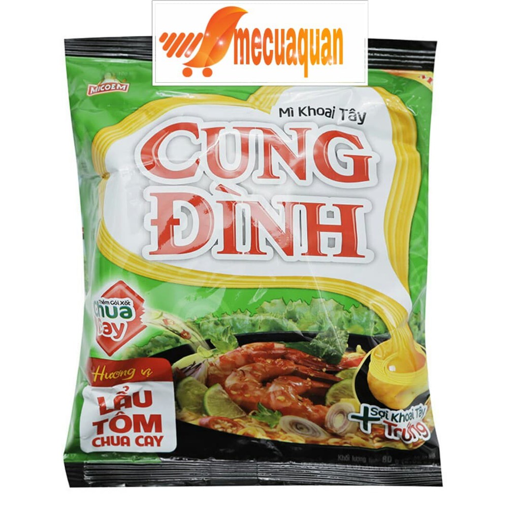 Mì lẩu tôm chua cay Cung Đình 80g