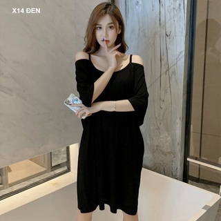 [Bán Chạy] Váy Đầm Nữ Lụa Thoáng Mát Tôn Dáng  X14