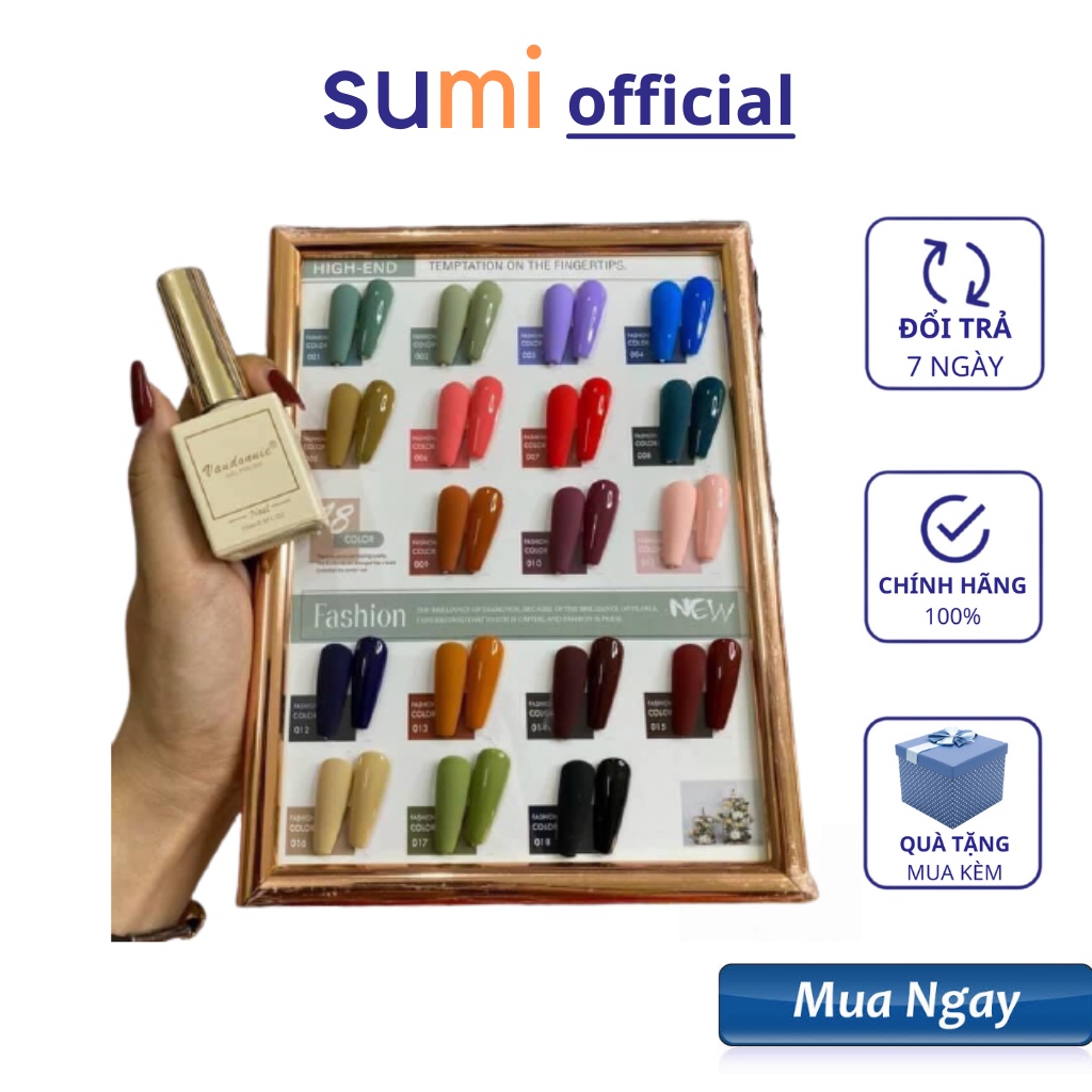 sơn gel sét 18 màu cực đẹp