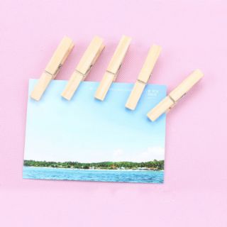 Set 50 kẹp gỗ mini treo ảnh