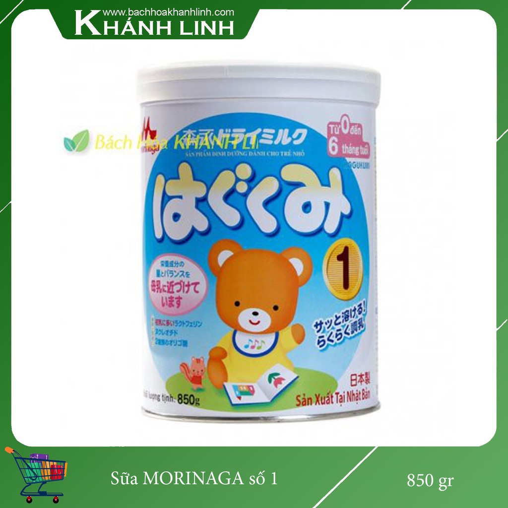 Sữa Bột Morinaga Hagukumi Số 1 850G ( 0-6 tháng )