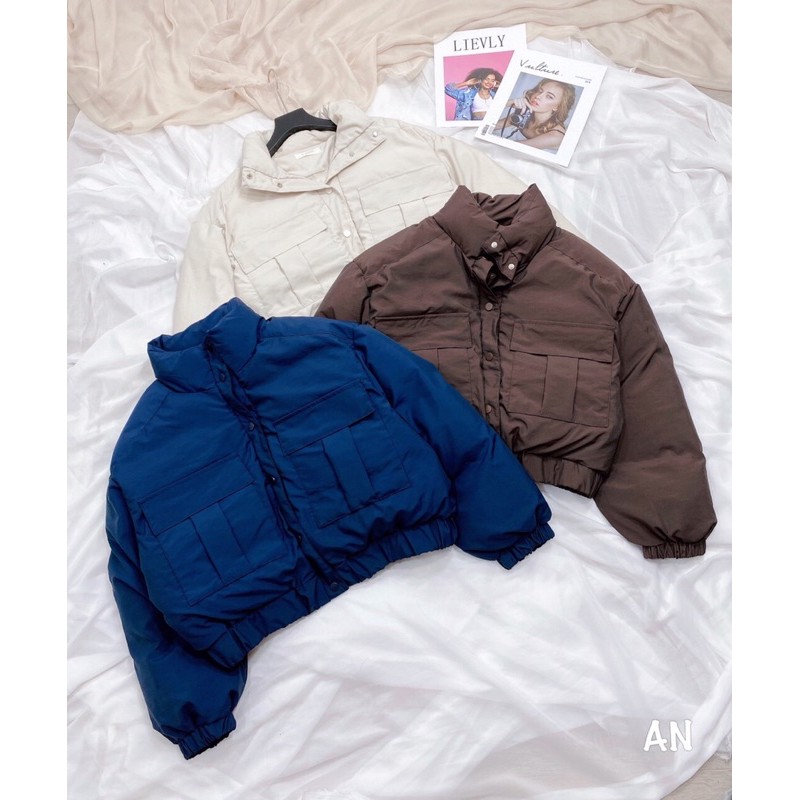 Áo phao túi hộp 3 màu