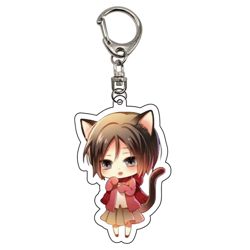 Móc khóa trang trí hình nhân vật trong Attack on Titan