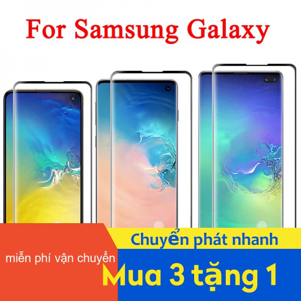 Kính cường lực bảo vệ toàn màn hình cho điện thoại Galaxy S7 S8 S9 S10 S20 S21 S30 S21+ S10e Edge Ultra Plus Lite 5G