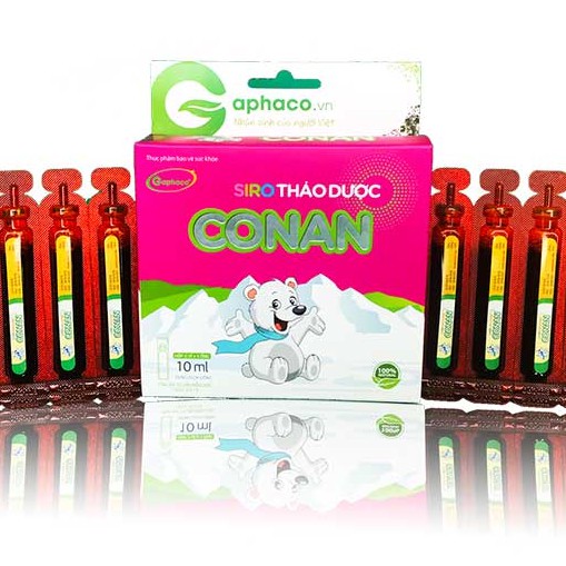 Siro Thảo Dược Ho Conan - Hỗ trợ giảm ho, tiêu đờm, làm ấm họng, tăng cường hô hấp