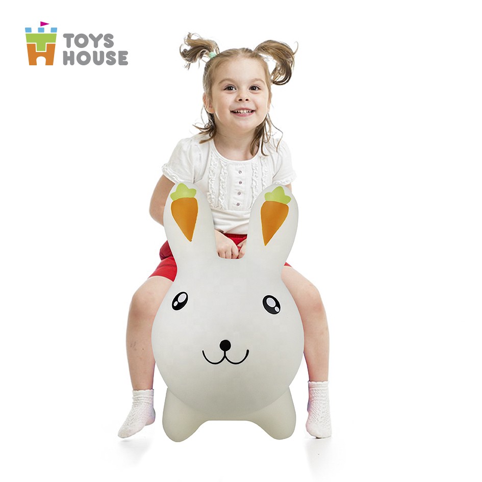 Thú nhún trẻ em hình thỏ dễ thương Toys house - Tiêu chuẩn Xuất khẩu Châu Âu EN71 - Đồ chơi vận động cho bé