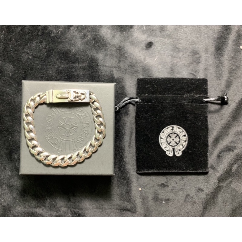 Lắc tay unisex Chrome Heart Dagger bạc fullbox.