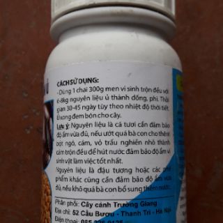Men vi sinh ủ cá và đậu tương