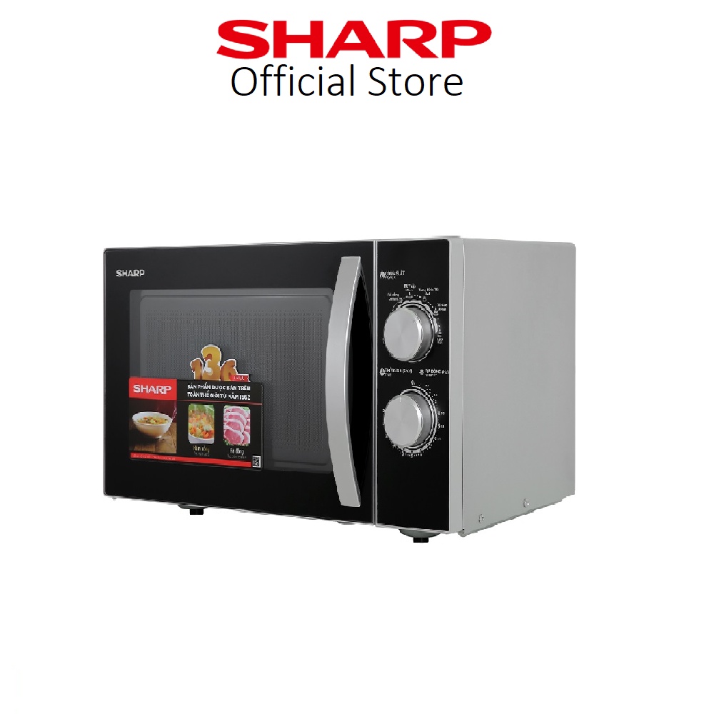 Lò vi sóng Sharp R-31A2VN-S nút cơ 23 Lit 900W Rã đông, hâm, nấu - Bảo hành 12 tháng