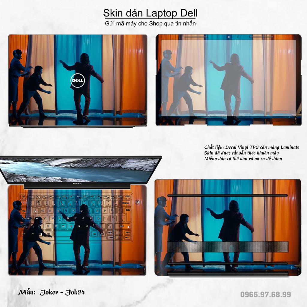 Skin dán Laptop Dell in hình Joker nhiều mẫu 3 (inbox mã máy cho Shop)