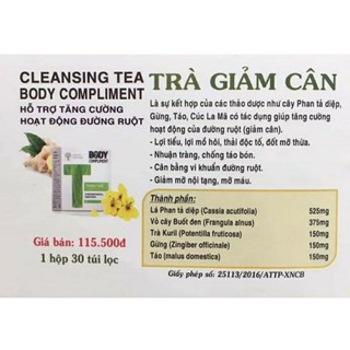 Trà thảo mộc giảm cân, giảm mỡ bụng, thải độc