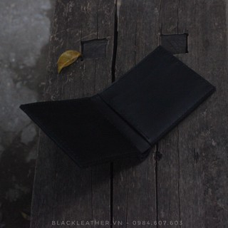 Ví Da Bò Thật ( handmade) - Black-01