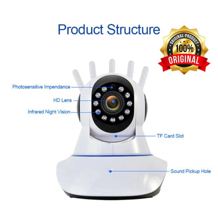 Camera An Ninh Cctv Không Dây 1080p Yoosee 2mp 5 Ăng Ten