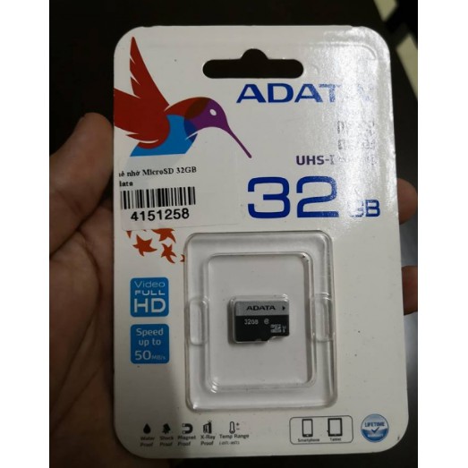 [Hàng chính hãng] Thẻ nhớ MicroSD 32GB